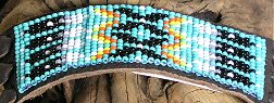 Leather beaded flute wrap